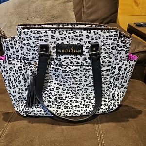 White Elm Leopard Print Tote Bag